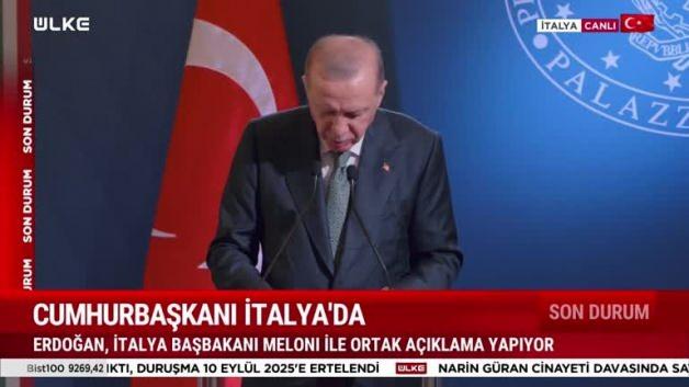 Başkan Erdoğan İtalya’da