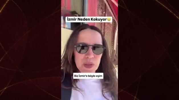 İzmir’de kokan lağım kokusu genç kadını isyan ettirdi!
