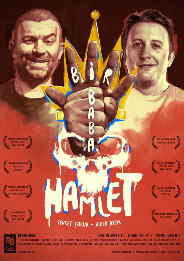 Şevket Çoruh ve İlker Ayrık’lı “Bir Baba Hamlet”, 600. Oyunu için 1 Ekim’de Harbiye Açıkhava’da!