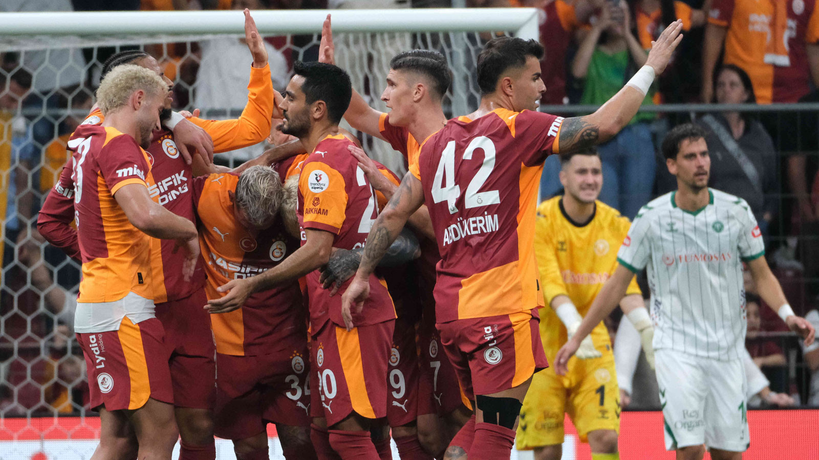 Galatasaray Konyaspor’u 3 golle geçti! 6’da 6 yaptı