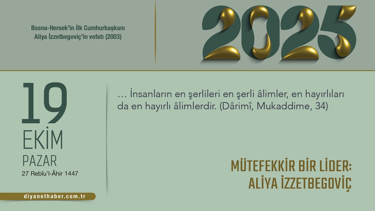 Mütefekkir Bir Lider: Aliya İzzetbegoviç